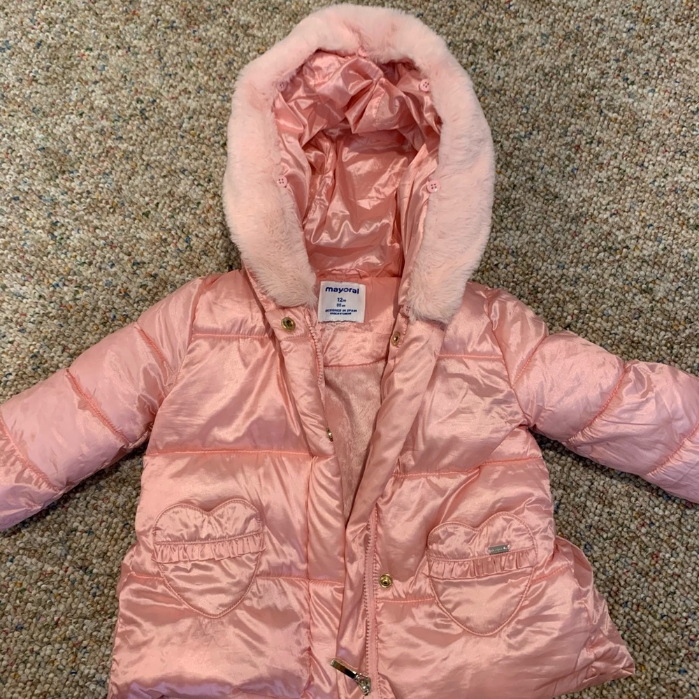 Mayoral girls winter jacket 12mo